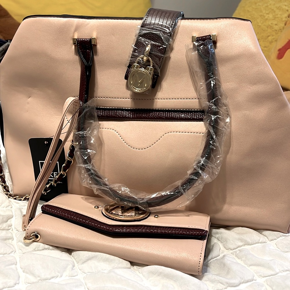 MKF handbag and wristlet.